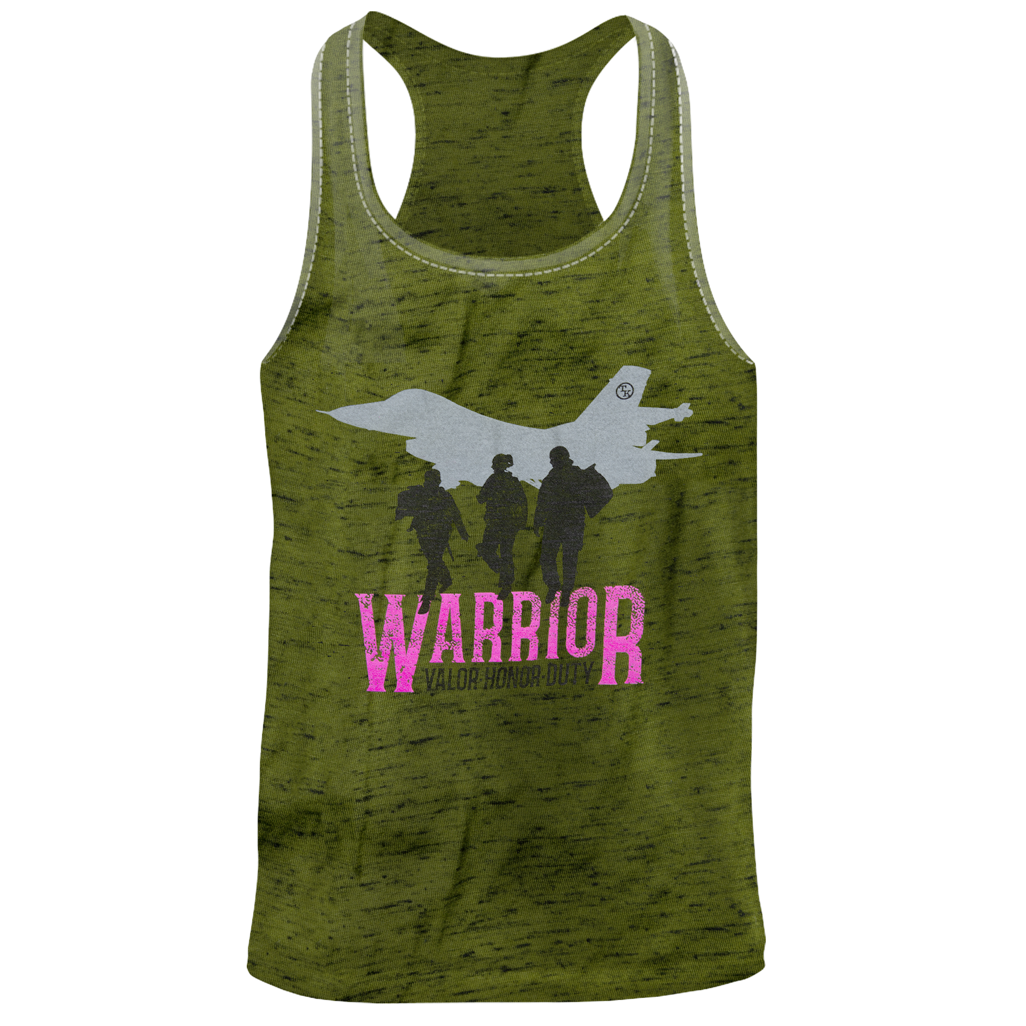 Women's Warrior One Tank Tie Dye Top — Athletic Fit, Soft Fabric, Loop Back Tie Dye Tank For Workouts & Casual Wear - View #11