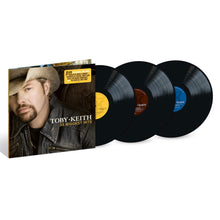 Load image into Gallery viewer, Vinyl album set with cover featuring Toby Keith on a white background