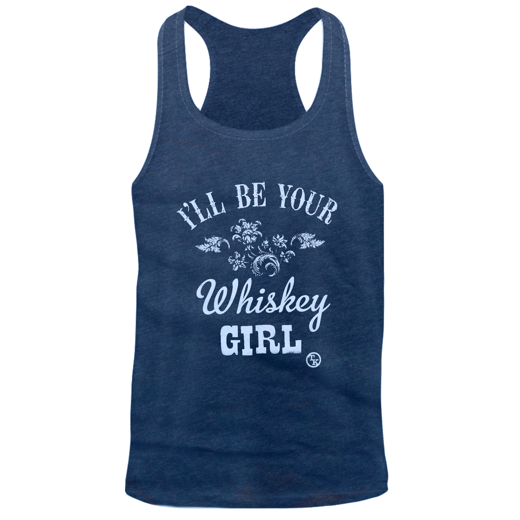 Whiskey Girl Tank Navy