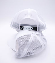 Load image into Gallery viewer, Toby 3D Embroidered White Performance Trucker Cap
