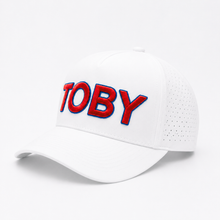 Load image into Gallery viewer, Toby  Crimson Embroidery with Black Trim
